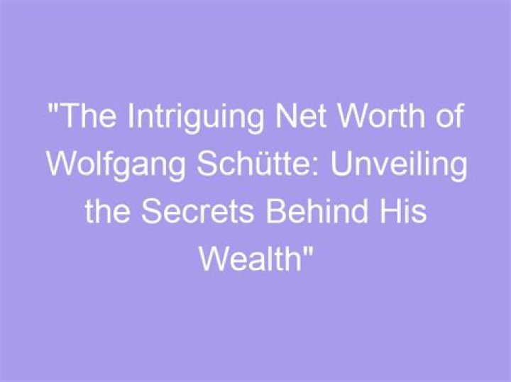 Unveiling The Secrets Behind His Wealth